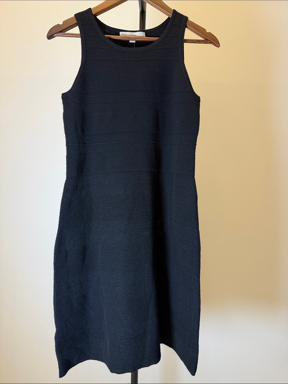 Ann Taylor LOFT Black Sleeveless Wool Blend Sweater Dress | Size SP